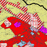 Opwijk-centrum en Neerveld - klik op het blok (2 km x 2 km) voor vergroting