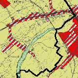 Klei, Mansteen en Merchtem - klik op het blok (2 km x 2 km) voor vergroting